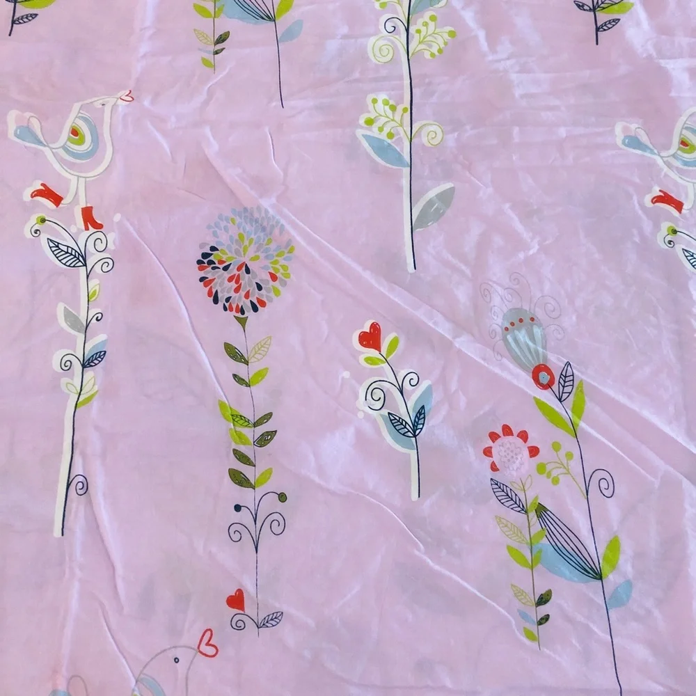 Whimsical Birdcage Flowers Birds w Rain Boots Duvet Cover & 2 Shams Reversible